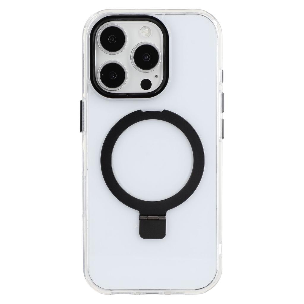 For iPhone 16 Pro Max Case Compatible with MagSafe Kickstand TPU+PC Clear Phone Cover