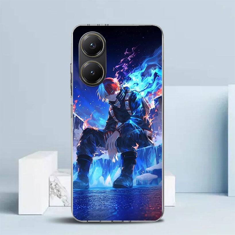 Todoroki Shoto MHA My Hero Phone Case For Xiaomi Poco F7 Ultra X5 X6 X7 Pro M7 Redmi 15C 15 13C 13 12C 12 10C 10 10A 9 9C 9A 9T