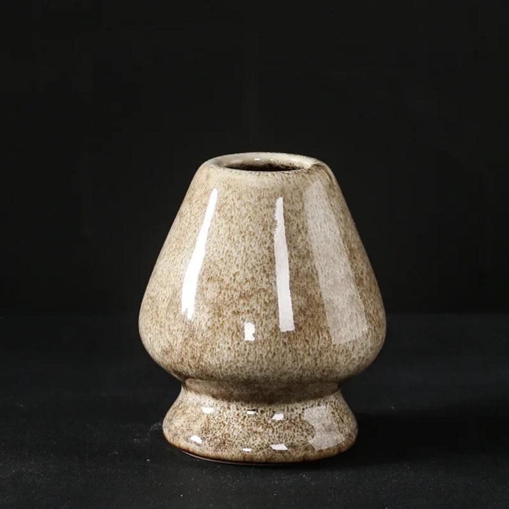 Držák na šlehače Matcha Čajový obřad Matcha Bowl Tradiční Matcha Ceremony Starter Keramický stojan na šlehače Chasen pro začátečníky