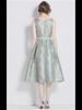 2024 Early Spring French Jacquard Dress: Retro Texture & Color