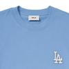MLB Los Angeles Dodgers Logo Embroidered Letter Print Pattern Crew Neck Pullover Casual Sports Short Sleeve T-Shirt Unisex Tops Blue 3ATSV0344-07SBD