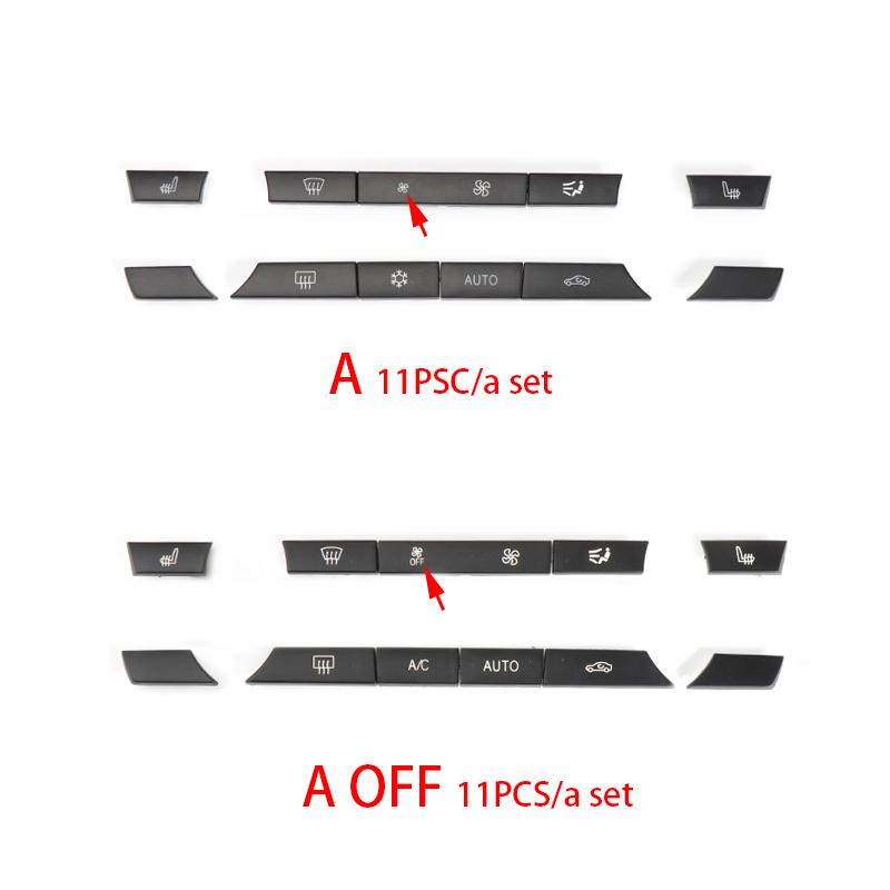 Console Dash Air Conditioner Buttons Key Caps Replacement For BMW 5 6 7 Series X5 X6 F10 F18 F06 F12 F01 F02 F15 F16 520