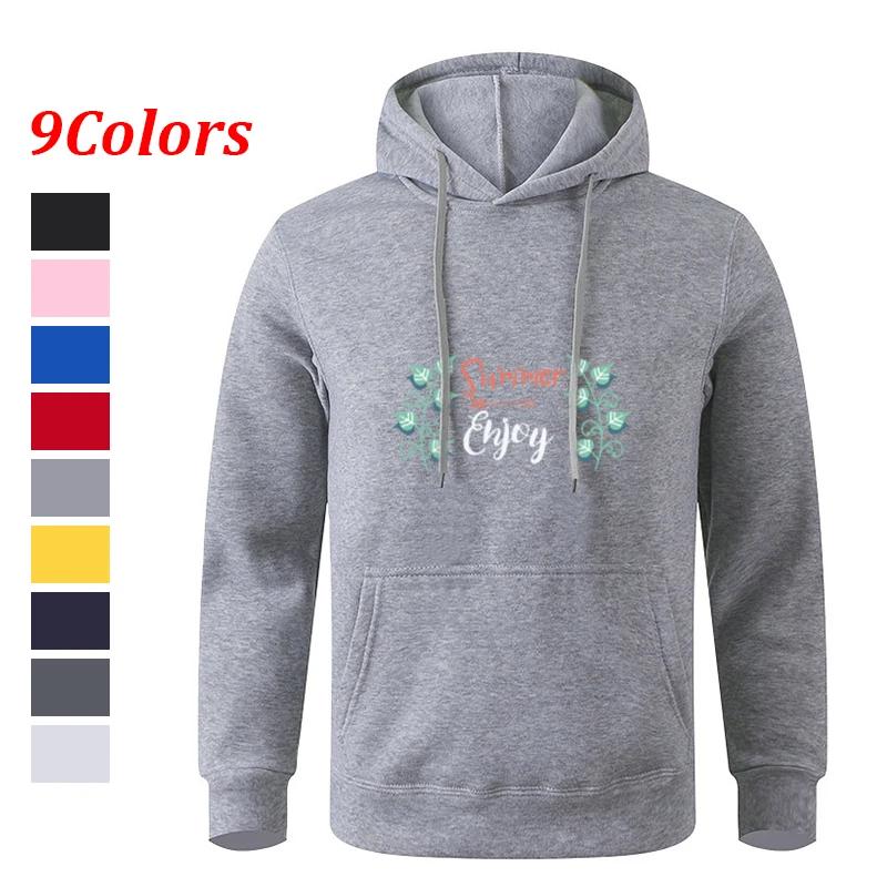 Autumn Black Gray Teens Long Sleeve Hooded Sweatshirt Hoodie Sportswear