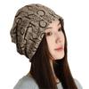 Large Cashmere Twist Hat Women's Autumn and Winter Changeable Scarf Warm Windproof Thickened Neck Cover
