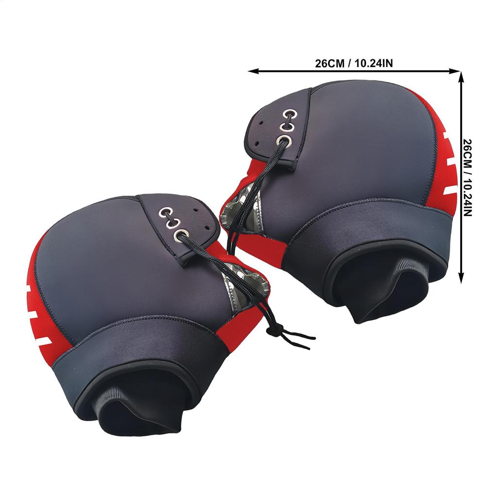 1Pair Winter Warmer Motorcycle Gloves Handlebar Muffs Wear Resistant Protective Windproof Riding Gloves  Waterproof ATV Gloves