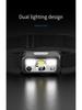 USB Rechargeable LED Headlamp with Wave Sensor for Running and Fishing