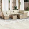VidaXL Garden lounge set with cushions 10 pcs beige braided resin 3218578