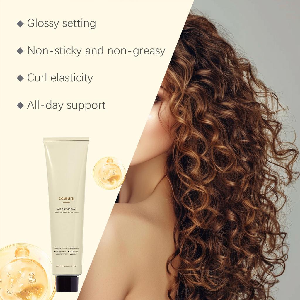 Smooth Curly Hair Styling Cream Daily Massage Scalp Straight Hair Nutrition Hair Care 147ML