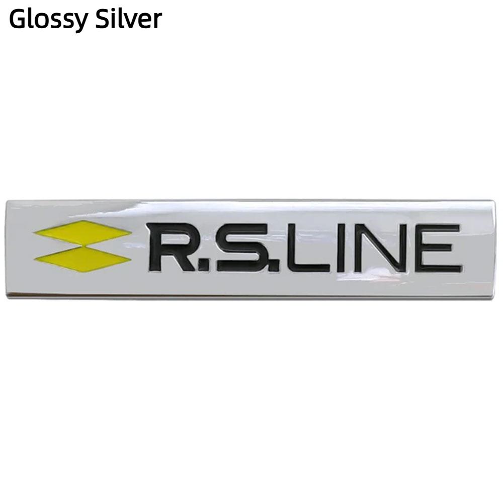 

3D металлические буквы логотипа RS Line наклейка на задний багажник автомобиля значок этикетка для автомобиля RS Line эмблема наклейка аксессуары Glossy Silver