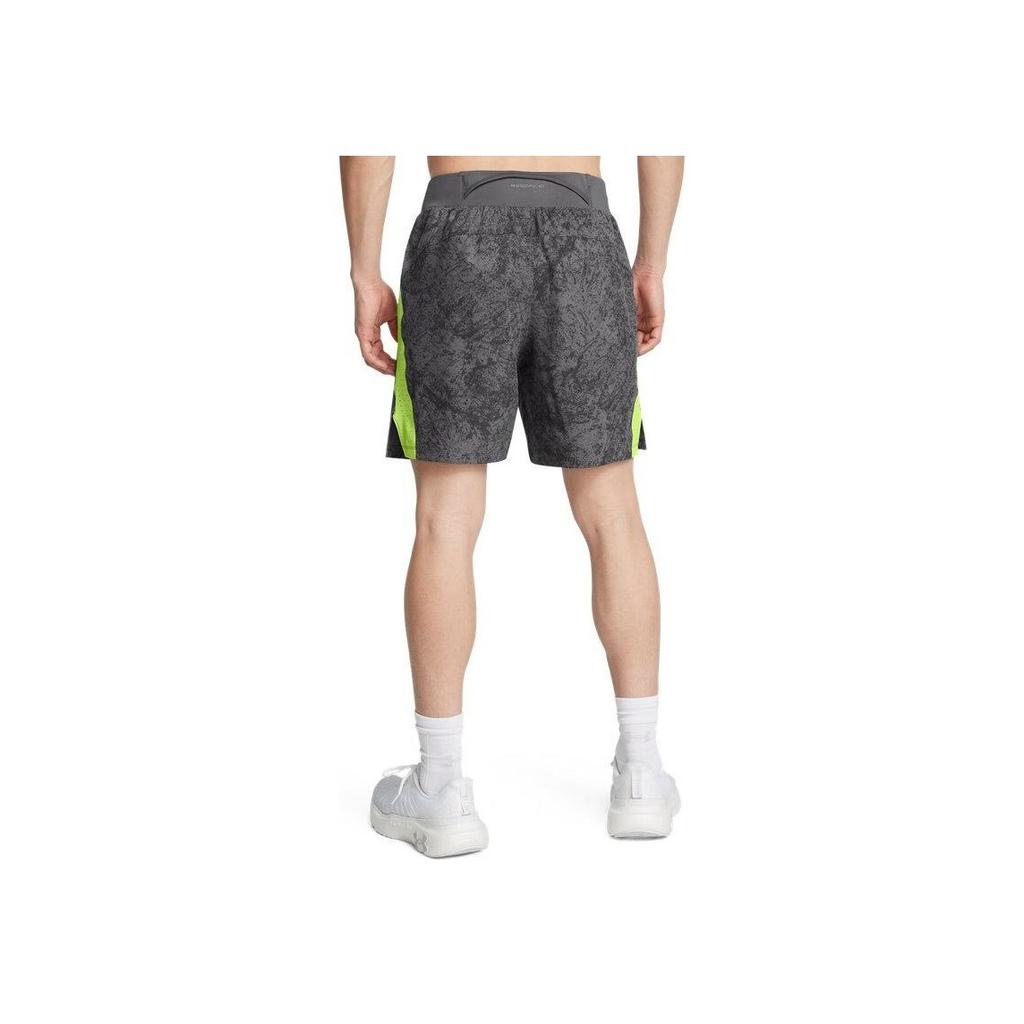 Under Armour Launch Elite Outdoor Casual Mid Waist Elastic Running Sports Shorts Men Shorts Rhino-Gray 1378869-025