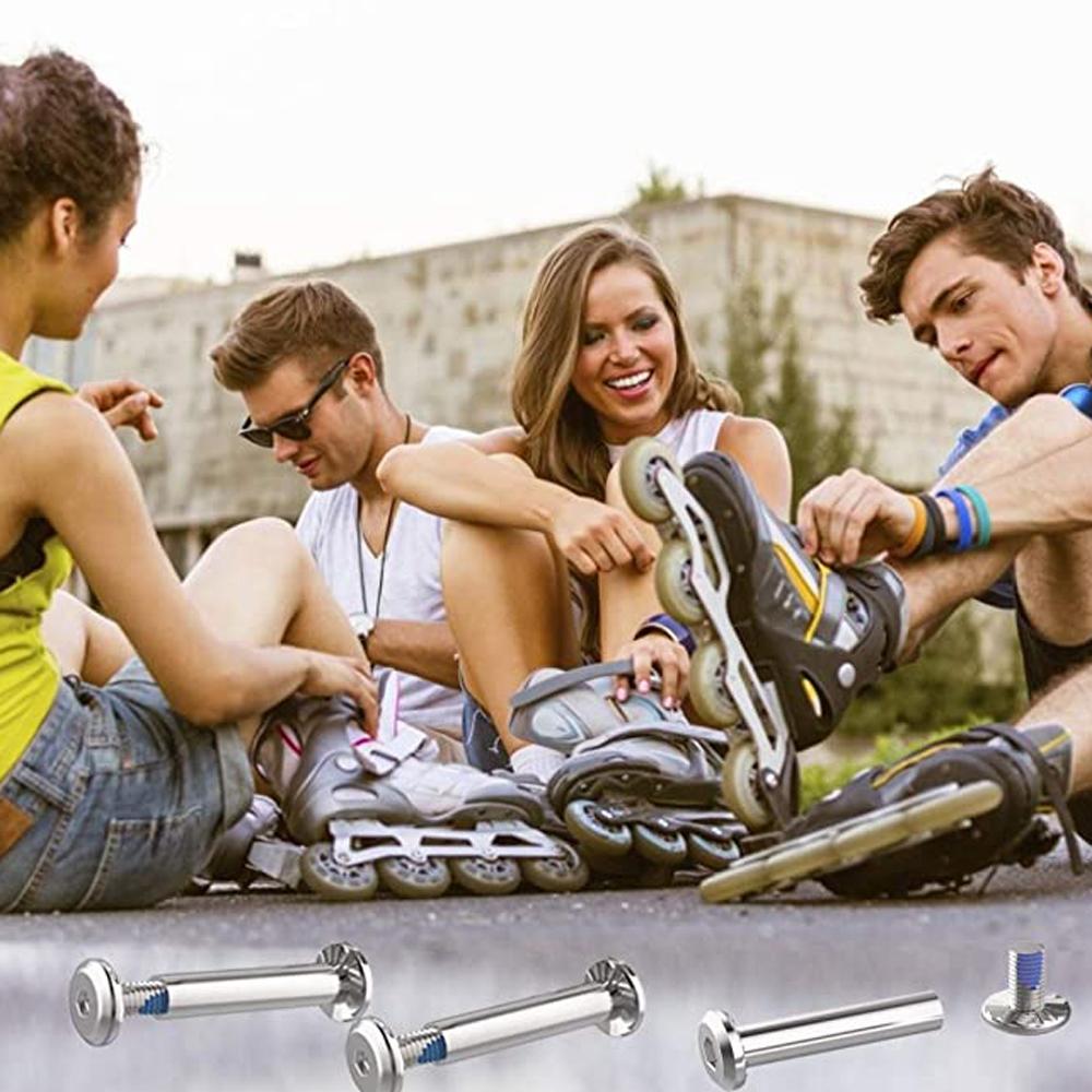 Skate Wheel Axles Inline Skate Screw Skate Shoes Axles Skate Shoes Spacer Male And Female Screws
