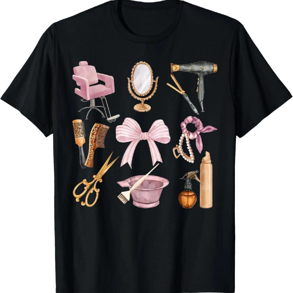 

Hairstylist Hair Dresser Coquette Hair Hustler Aesthetic T-Shirt XXXXXL різнокольоровий