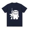 Retro Domo Kun AK47 Fun T-Shirt Damen Casual T-Shirt Kurzarm Oversized T-Shirt Streetwear