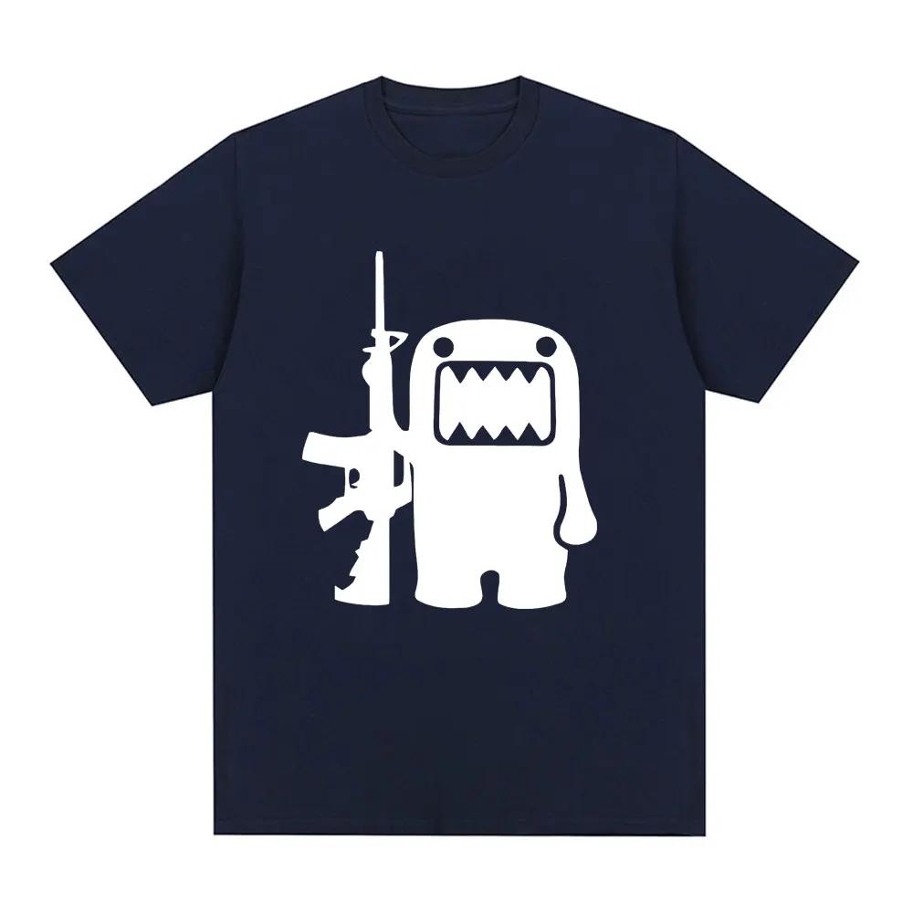 Retro Domo Kun AK47 Fun T-Shirt Damen Casual T-Shirt Kurzarm Oversized T-Shirt Streetwear