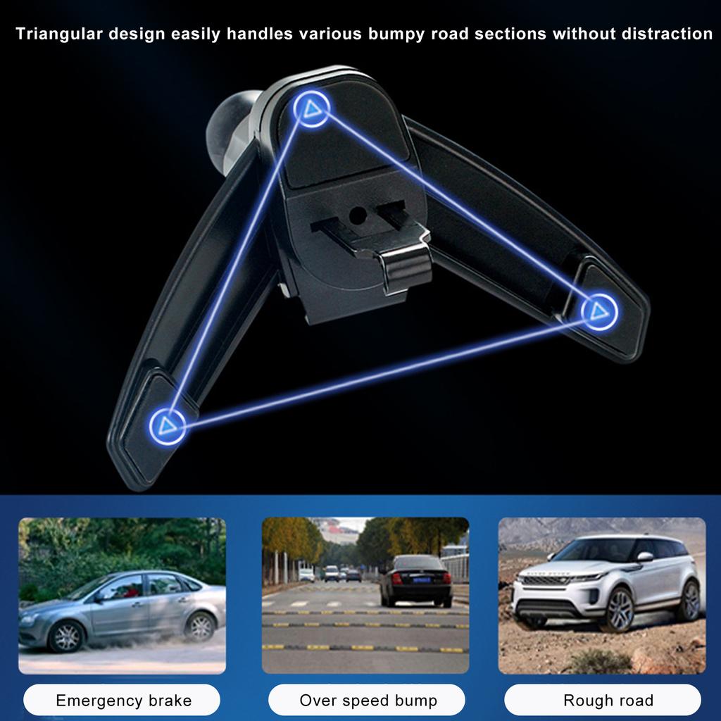 New Car Holder For Mobile Phone Holder Car Air Vent Clip Mount Cell Phone Stand Dual Magnetic Support For X Iaomi H Uawei L G