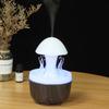 New Colorful Jellyfish Rain Rotating Humidifier Ultrasonic Atomized Rain DropsCloud Rain Mushroom Humidifier AromatherapyMachine