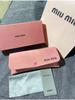 MIU MIU Pink Leather Eyeglasses Case Set