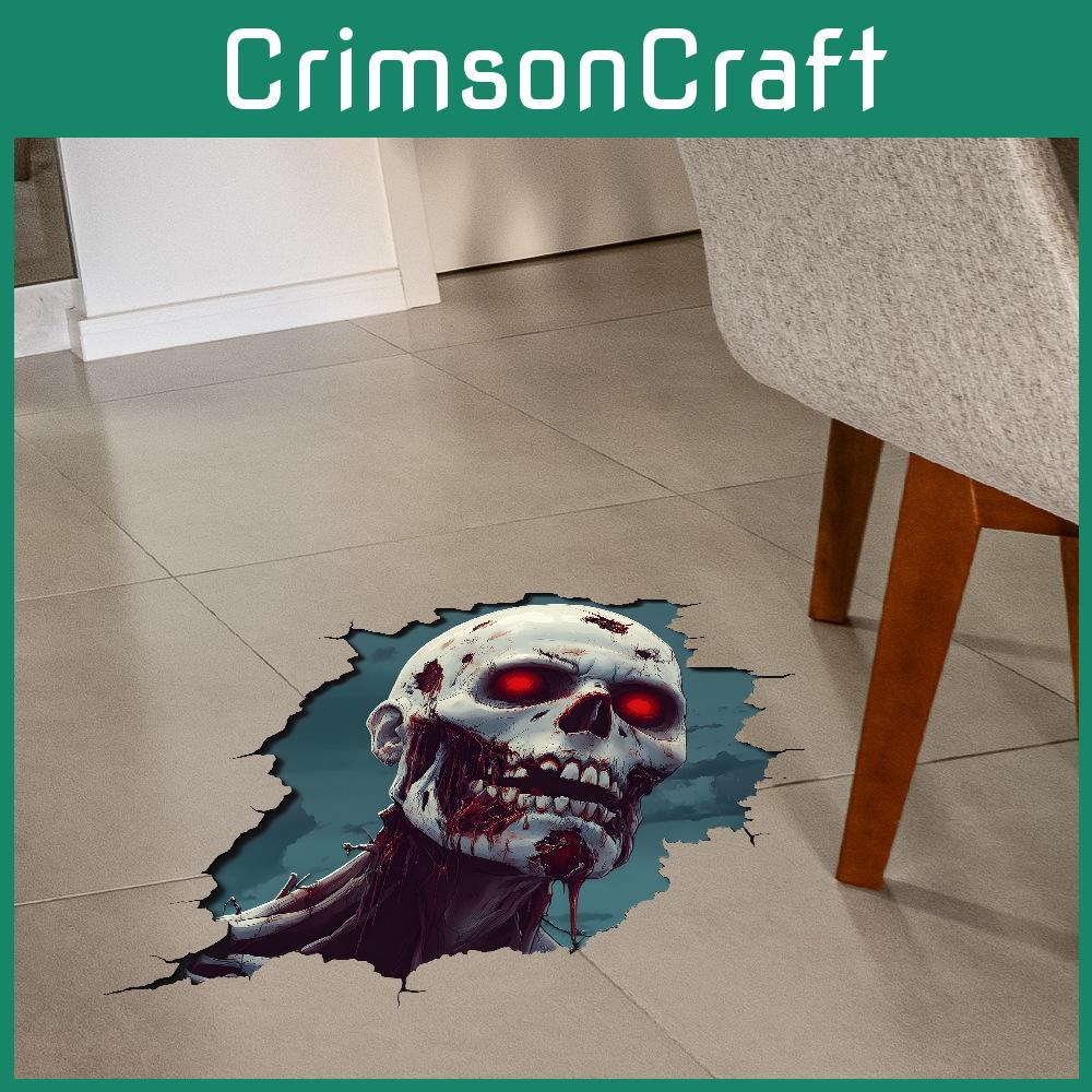 Halloween Horror Zombie Floor Stickers Bedroom Living Room Home Decoration