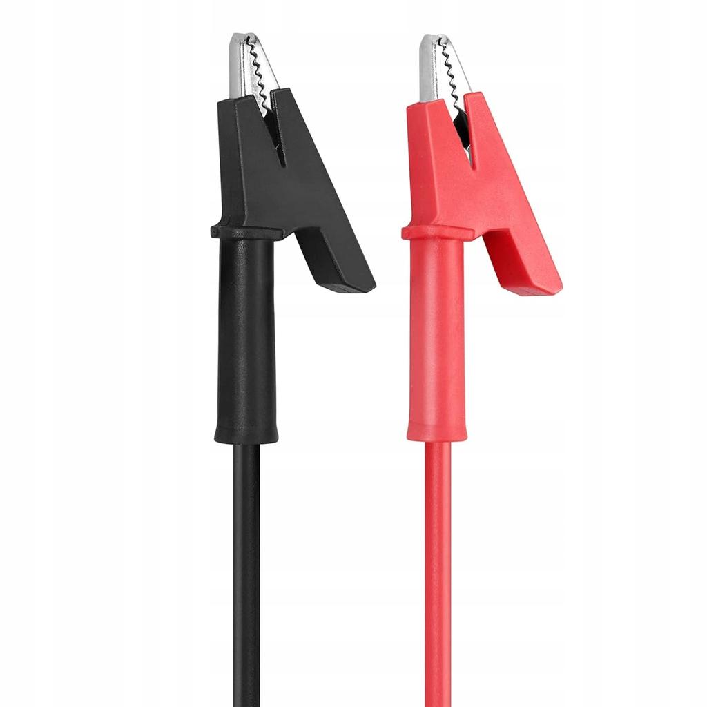 Rosfix Przewody Pomiarowe do Multimetru – Krokodylki 1000V 15A | Długość 100 cm | Izolacja Silikonowa, Odporne na Wysokie Temperatury