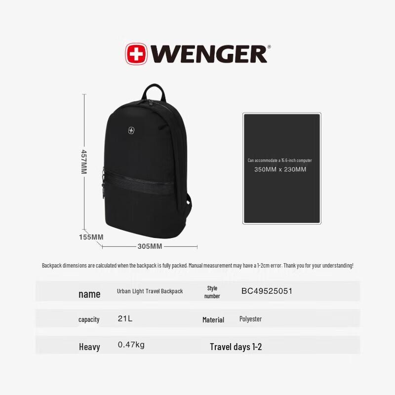 WENGER Swiss Army Knife 15.6-inch Laptop Backpack