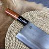 Handmade Forged Slicing Knife Damascus Steel Blade Cleaver Meat Cutting Vegetable 7.7 Inch Kitchen Knife Rosewood & Ebony Handle