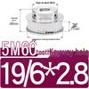 60-Teeth 5M Timing Pulley, T-Slot Width 16/21/27mm, BF Type Stepped with Machined Hole 6-20mm