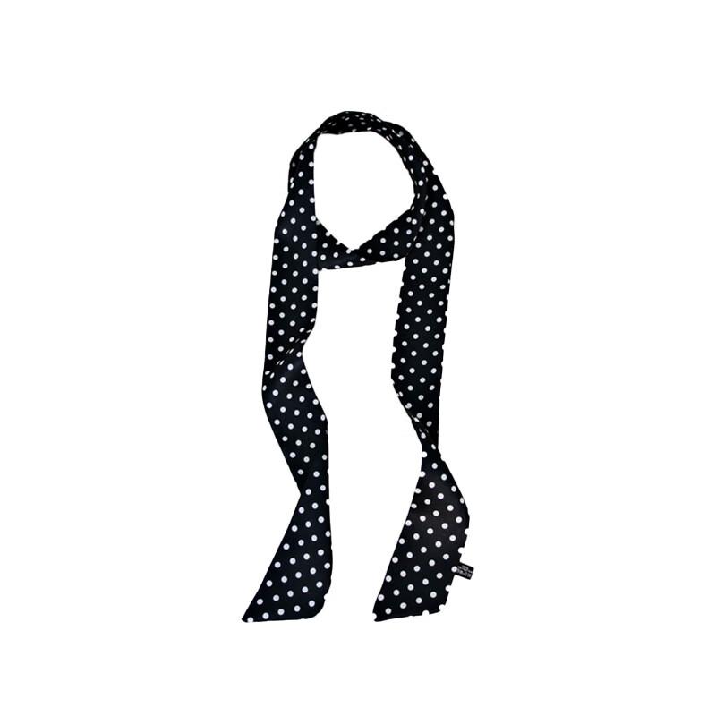 Elegant Gradient Polka Dot Skinny Twill Scarf