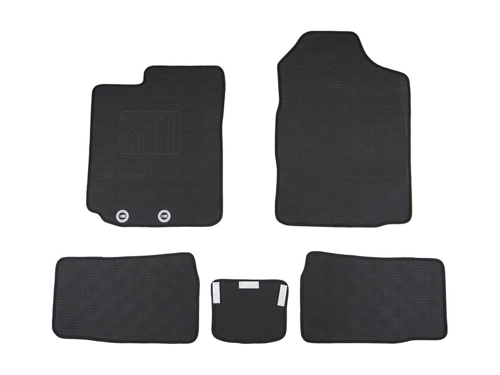Floor Mats for Toyota NHP160V Hybrid Vehicles Checkered Pattern TRISTAR'S Probox, Succeed, - - Black/Gray (BL-86)