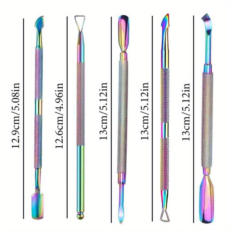 Nail Professional Stainless Steel Nail Cutter Scissor Nippers Muti Function Cuticle Pusher Remover Nail Care Manicure Tools Kits