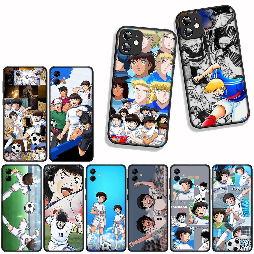 for Motorola Moto E14 E15 G04 G05 G14 G15 G54 G24 Power G34 G35 G75 G84 G85 G45 G55 G64 Case Captain Cartoon Tsubasa Football