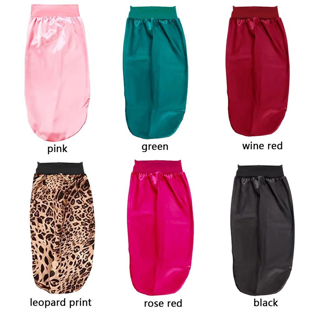 With Head Tie Band Long Sleep Cap Edge Wrap Head Wrap Scarf Beanie  for Curly Braid Hair