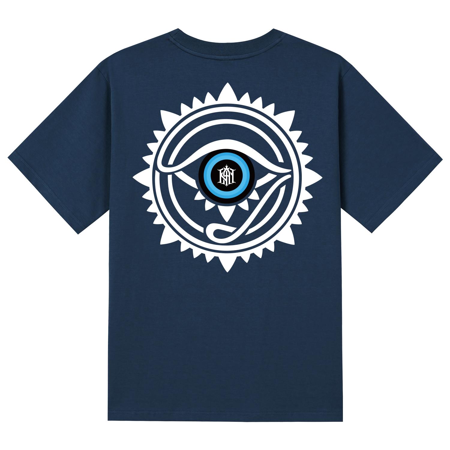 Khan 6312 Ktn0100 Eye Of Horus Short Sleeve T-Shirt - Navy Navy/L