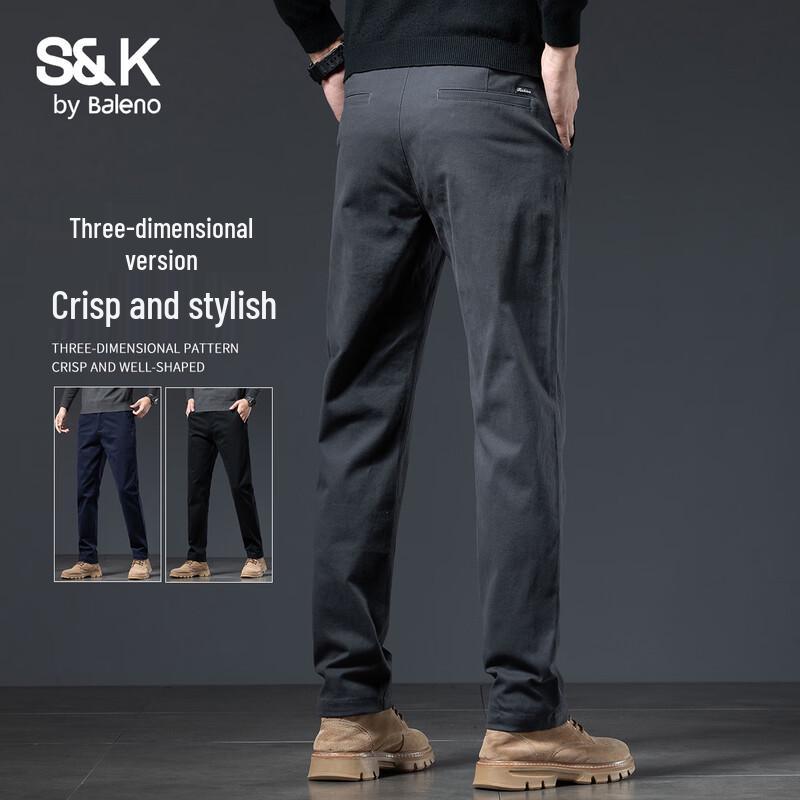 Baleno S&K Series Men s Straight Fit Casual Pants 34