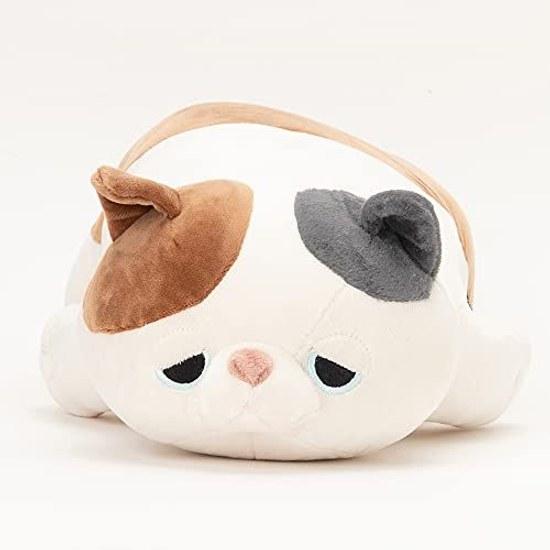 Ribuhaato Dakimakura Premium Nemu Animals Mikeneko no Yuzu M Size (Total Length Approximately 50cm) Fluffy Mochi Plush Toy Gift