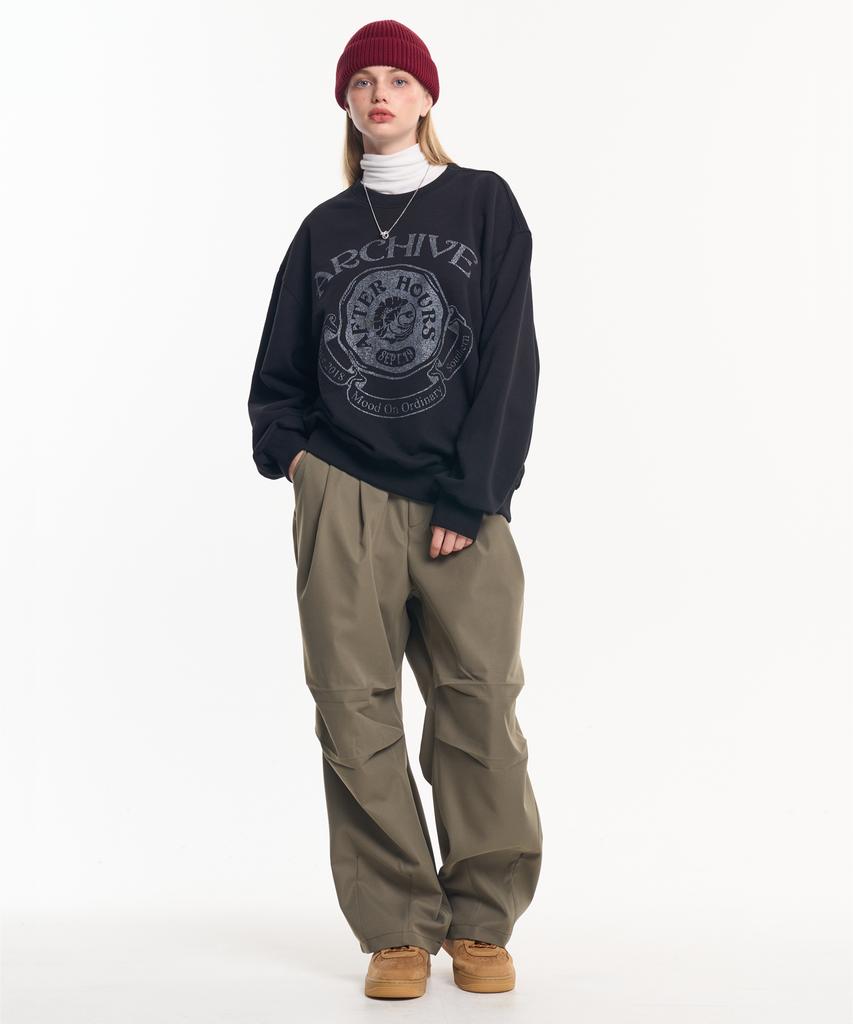 MOO Archive Balloon Over Sweatshirt - Black