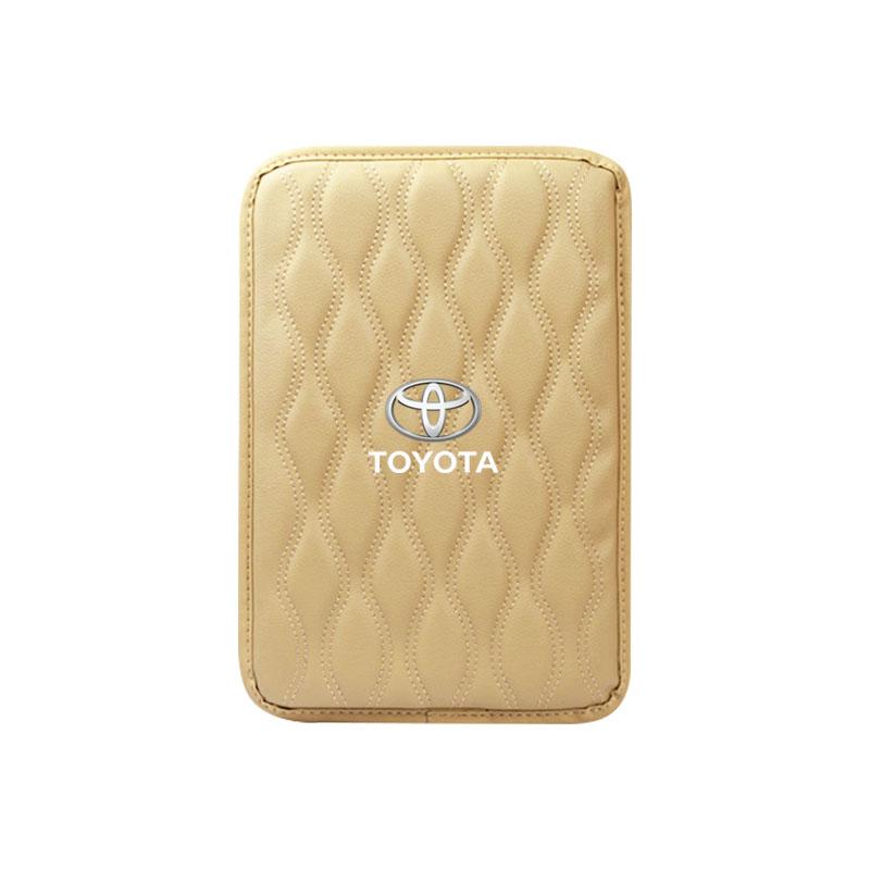 Leather Auto Armrest Pads Protective Waterproof Hand Cushion Styling for Toyota Trd Camry Prius Prado Corolla Prius Yaris Hilux CHR Camry Auris Vios