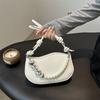 Bump High-value Versatile Ins Pearl Chain Small Bag Women's 2025 Niche Korean Version of This Year's Popular Shoulder Messenger Bag
