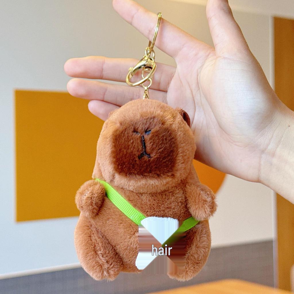 Pingente Capivara Chaveiro de Pelúcia - Presente de Aniversário Boneca de Pano