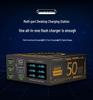 6-Port USB Charger with 20W PD Fast Charging and Digital Display - Universal Type-C Desktop Station for Mobile Phones