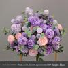 Simulated Silk Floral Arrangement: Round Flower Ball for Aisle, Table, or Wedding Stage Decoration.