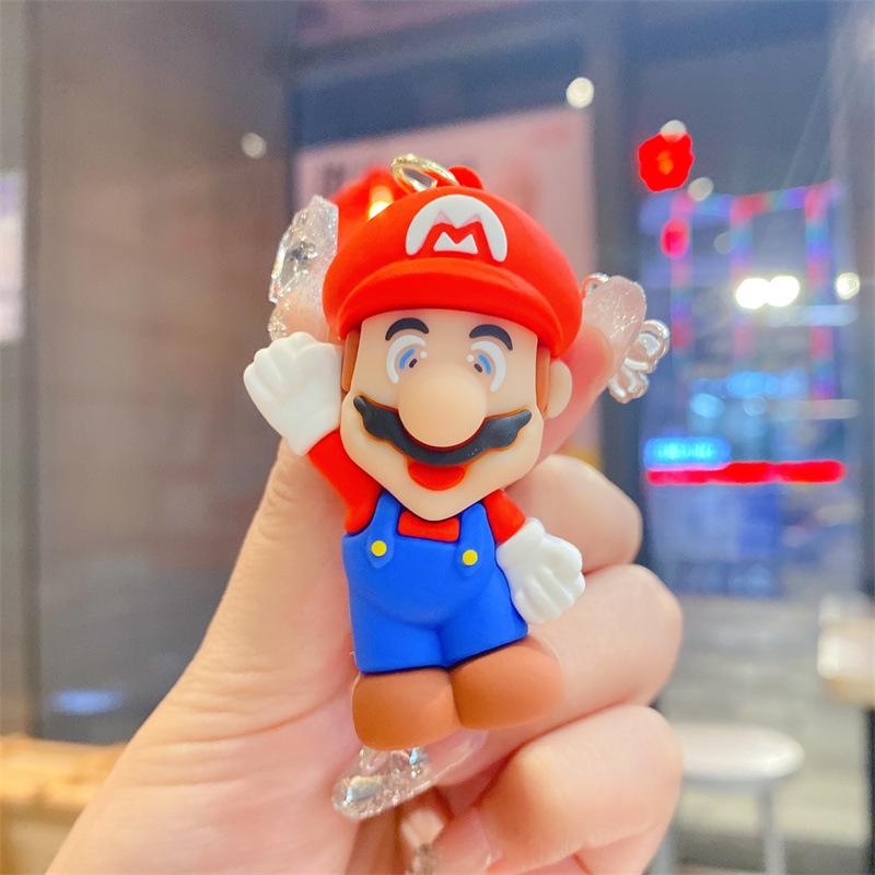 New Creative Mario Doll Keychain Car Pendant Cartoon Internet Celebrity Bag Pendant Small Gift
