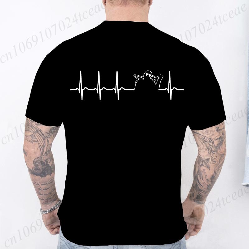 Heartbeat Scuba Diver Scuba Diving Funny Mens Tshirts Summer Short Sleeve Tee Shirts Fashion Casual Tops Men Male Clothing
