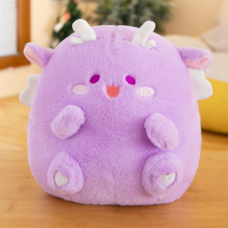 

30-60cm Lovely Dragon Stuffed Animals Cuddly Fat Dinosaur Angel Featuring Flying Wings Dolls Plush Infant Dino Playthings Children Appease Present 30cm фіолетовий