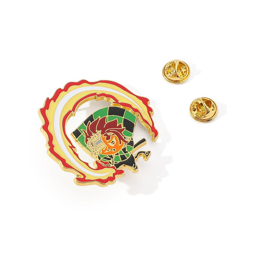 Hot-selling, Ghost Slayer Blade Chainsaw Man Brooch Demon Slayer Cartoon Anime Clothes Bag