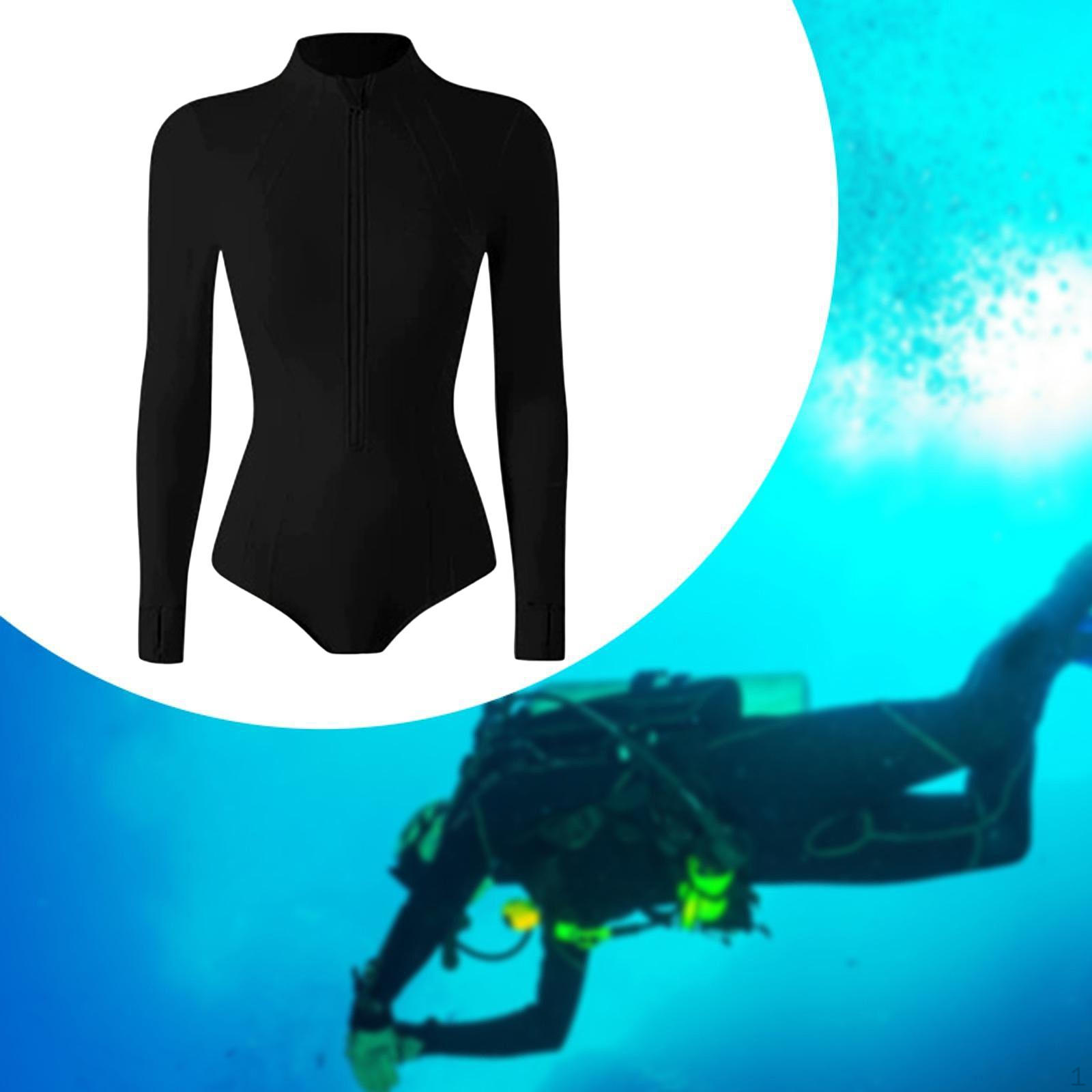 

Купальник с длинным рукавом для женщин 1 предмет Мягкий Быстрый Костюм для дайвинга Серфинг Гидрокостюм Йога Пляж L