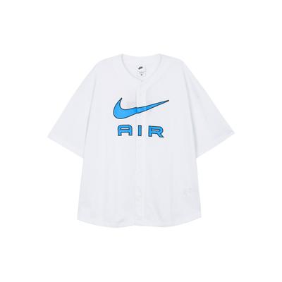 Nike Solid Pattern Comfortable Short Sleeve Knit Shirt Unisex Tops White FN2149-121
