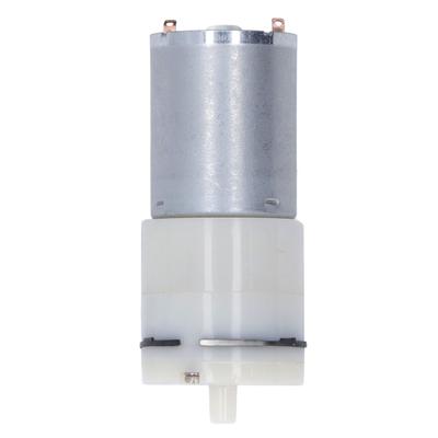 Micro Air Pump Electric Pneumatic Diaphragm Vacuum Mechanical Transmission 1 Port 370 White DC12V