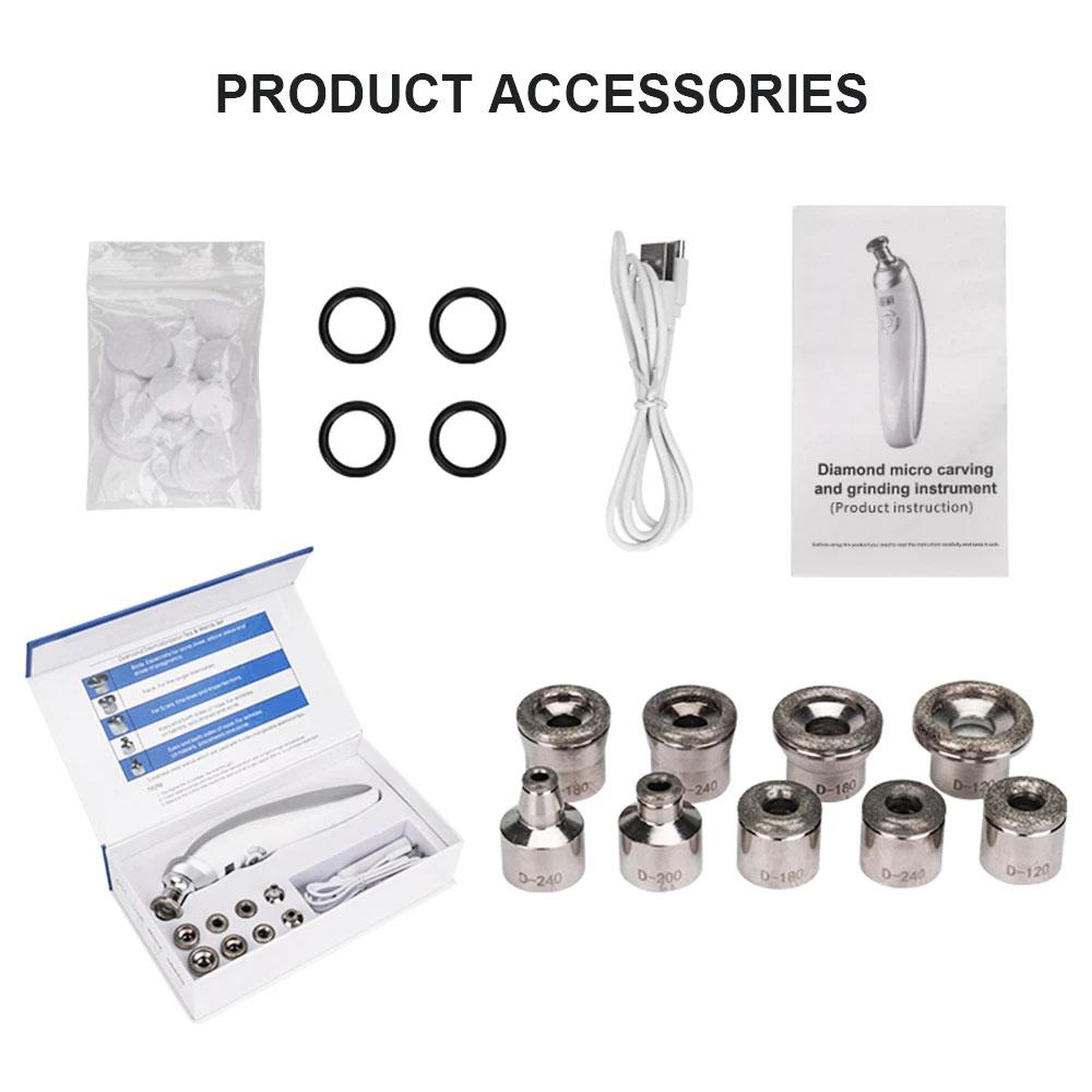 Diamant-Dermabrasion, Gesichtspflege, Schönheitsgerät, Entfernung von Narben, Akne, Porenpeeling, Massagegerät, Mikrodermabrasion, Heimgebrauch