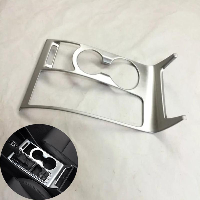 For Hyundai Tucson 2015 2016 2017 2018 Car Console Gear Shift Panel  Cover front  Water Cup holder Sticker Interior Accessories