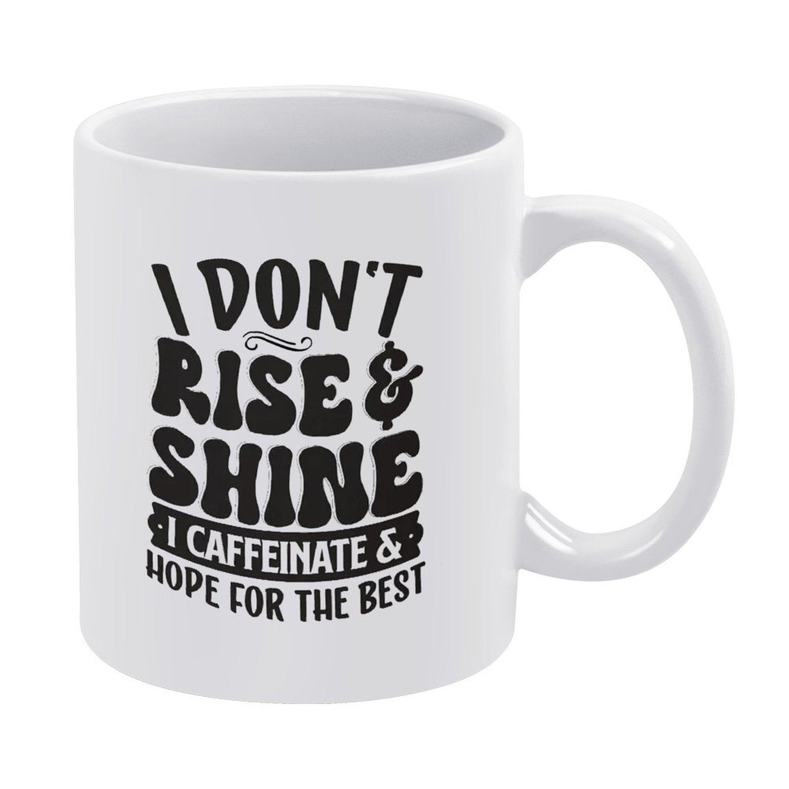 

1 шт. 11 унций Белая кофейная кружка, Керамическая кружка с двусторонней печатью, Гладкий край, Можно мыть в посудомоечной машине, Идеальный подарок для горячего кофе, чая, молочных напитков